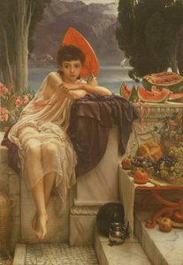 Sui gradini del tempio da Edward John Poynter